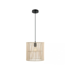 20234 PENDANT LAMP E27 MAX 40W RATTAN NATRUAL SHADE - NATURAL ELEMENTS LIGHTS Zambelis Lights